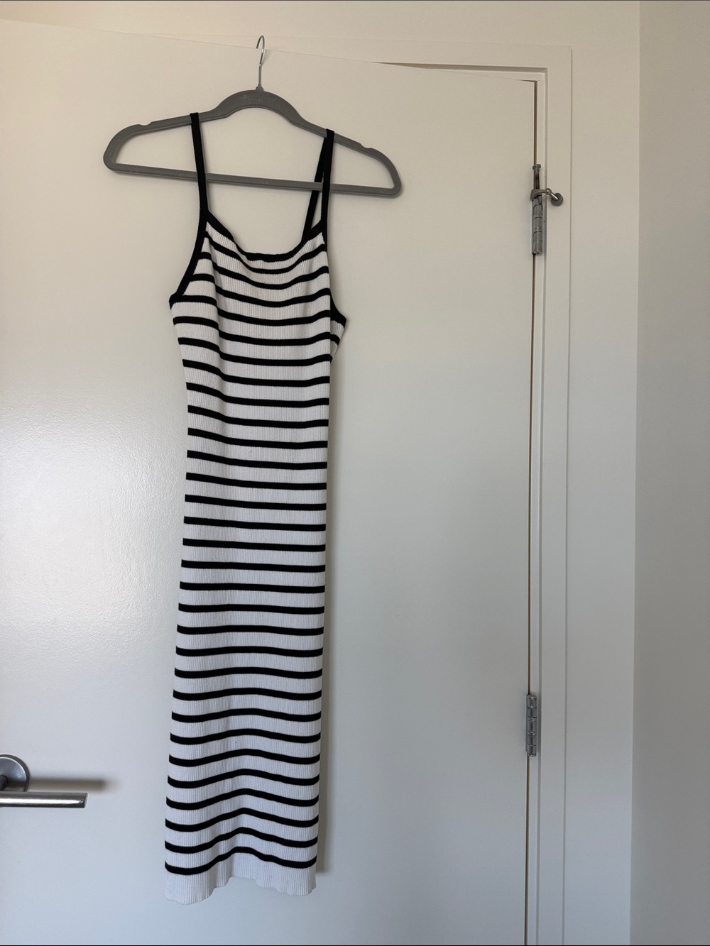 Freshman Black and White Striped Garment